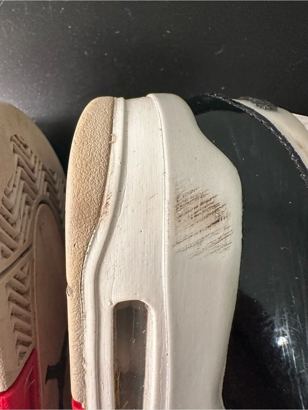 Jordan’s Nike Kids in Black, White & Red